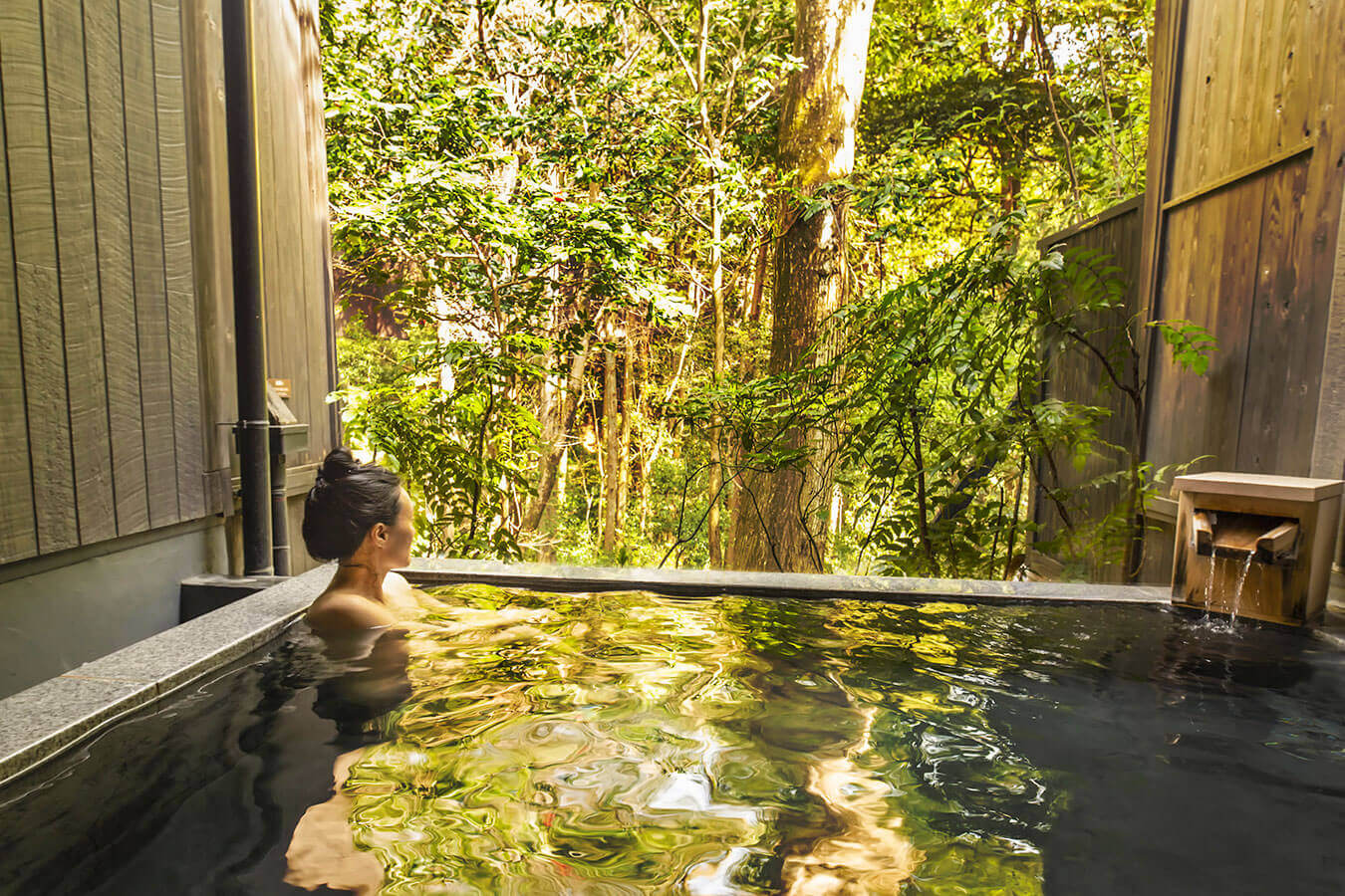 Bathing in a Onsen