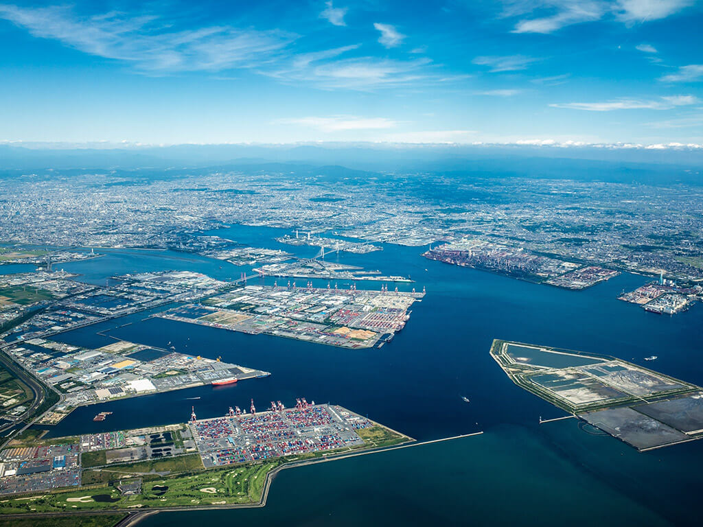 Nagoya Port Aerial photo