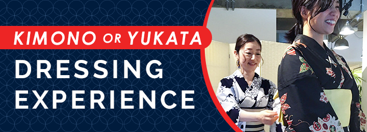 Kimono (or Yukata) Dressing Experience banner