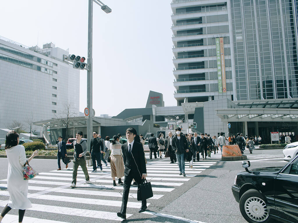 Nagoya station on foot