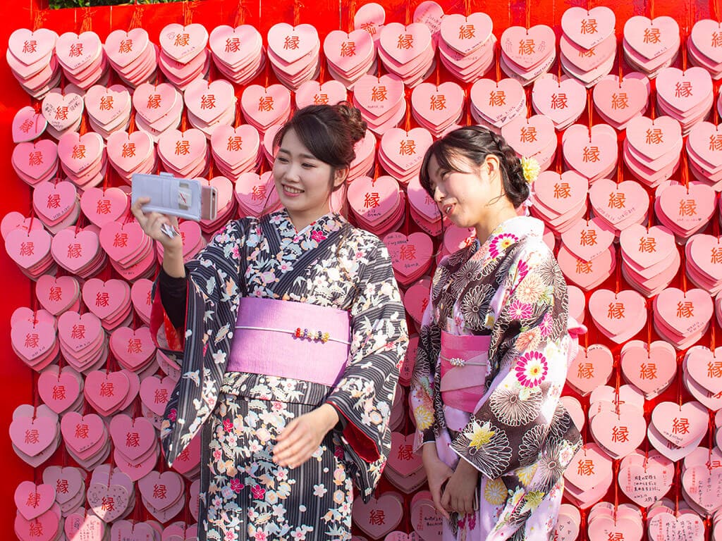 Sanko Inari Shrine heart-shaped Ema