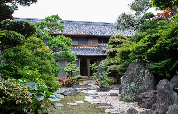 Japanese garden and home