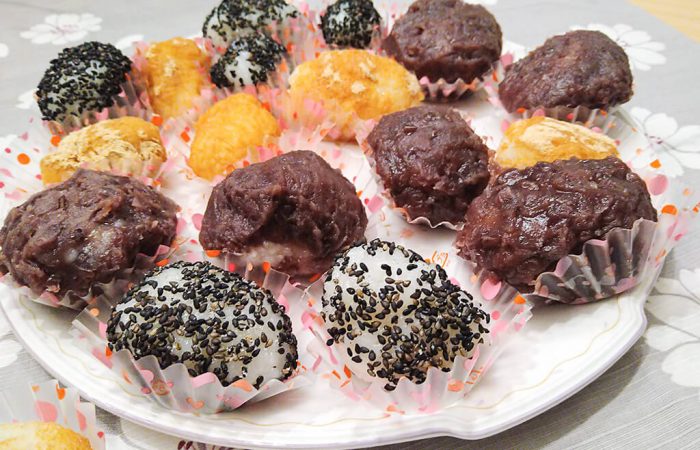 Plate with Japanese sweets