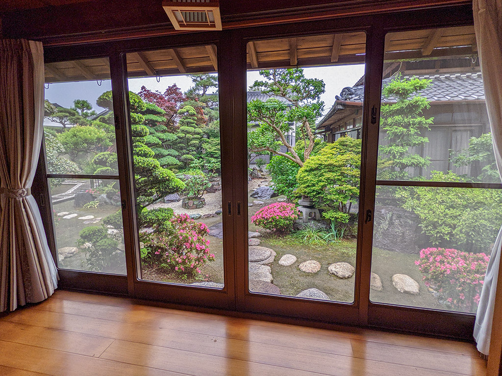 Japanese garden view