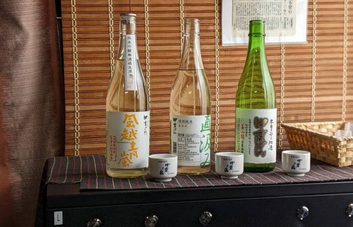 Nakanori-san sake in Fukushima Posttown