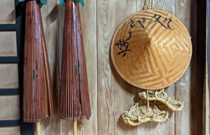 Items of pilgrims on the Nakasendo