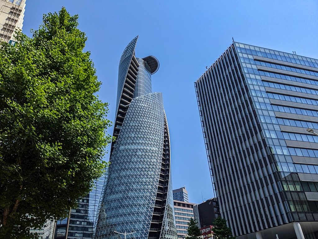 One of the first buildings you will see as you exit Nagoya station, it sets the mood for Nagoya's futuristic architecture. 