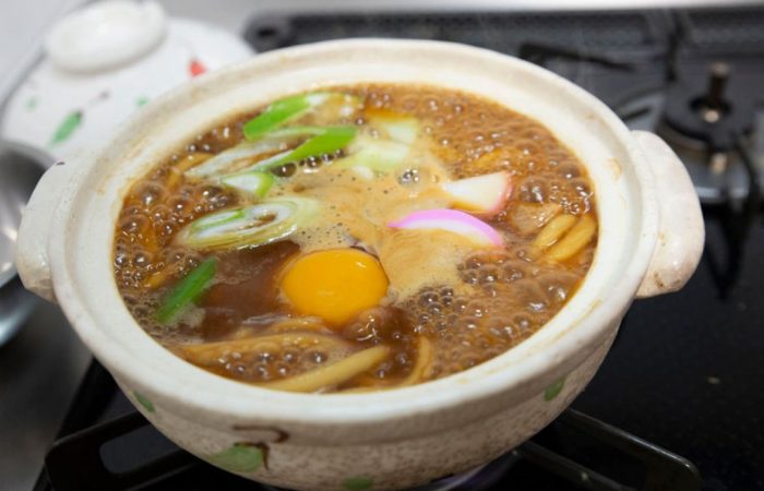 Miso Nikomi Udon while cooking