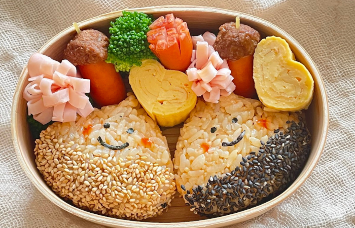 Cute character bento