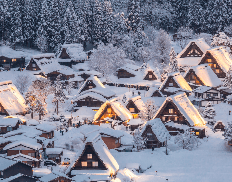 Shirakawago during winter