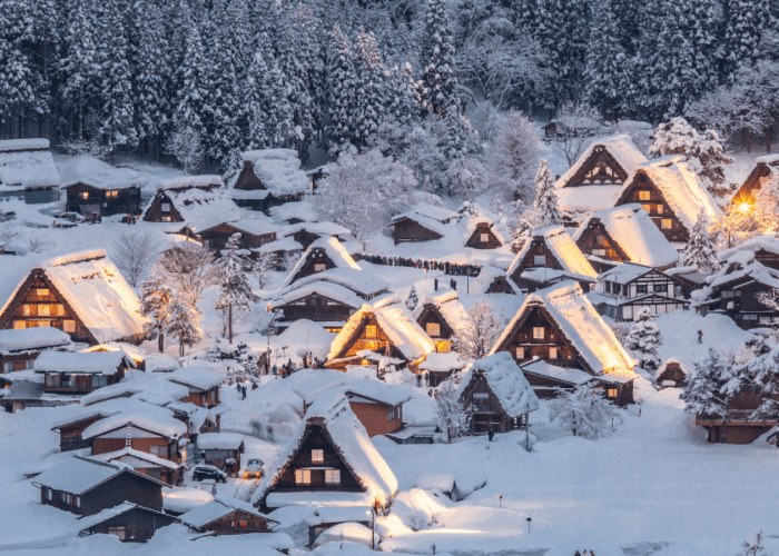 Shirakawago during winter